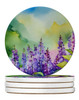 Idaho Syringa in Watercolor Large Sandstone Absorbent Round Coasters Pack of 4 DAC1645 product image at NuMercy