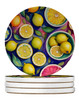 Colorful Lemons Large Sandstone Absorbent Round Coasters Pack of 4 DAC1851 product image at NuMercy