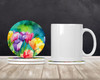 Freesias in Watercolor Large Sandstone Absorbent Round Coasters Pack of 4 DAC1566 product image at NuMercy 2