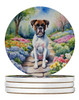 Boxer Spring Path Large Sandstone Absorbent Round Coasters Pack of 4 DAC6581 product image at NuMercy