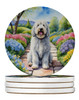 Komondor Spring Path Large Sandstone Absorbent Round Coasters Pack of 4 product image at NuMercy