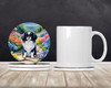 Japanese Chin Spring Path Large Sandstone Absorbent Round Coasters Pack of 4 product image at NuMercy 2