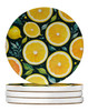 Colorful Lemons Large Sandstone Absorbent Round Coasters Pack of 4 DAC1837 product image at NuMercy