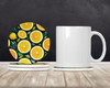 Colorful Lemons Large Sandstone Absorbent Round Coasters Pack of 4 DAC1837 product image at NuMercy 2