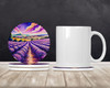 Colorful English Lavender Large Sandstone Absorbent Round Coasters Pack of 4 DAC1955 product image at NuMercy 2