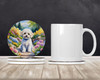 Maltipoo Spring Path Large Sandstone Absorbent Round Coasters Pack of 4 DAC6669 product image at NuMercy 2