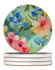 Alaska Forget-me-nots in Watercolor Large Sandstone Absorbent Round Coasters Pack of 4 DAC1624 product image at NuMercy