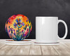 Colorful Iris Large Sandstone Absorbent Round Coasters Pack of 4 DAC1967 product image at NuMercy 2