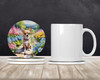 Chihuahua Spring Path Large Sandstone Absorbent Round Coasters Pack of 4 DAC6596 product image at NuMercy 2