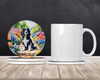 Cocker Spaniel Spring Path Large Sandstone Absorbent Round Coasters Pack of 4 DAC6604 product image at NuMercy 2