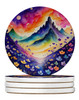 Colorful Violets Large Sandstone Absorbent Round Coasters Pack of 4 DAC1998 product image at NuMercy