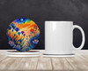 Colorful Agapanthus Large Sandstone Absorbent Round Coasters Pack of 4 product image at NuMercy 2