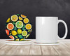 Colorful Lemons Large Sandstone Absorbent Round Coasters Pack of 4 DAC1836 product image at NuMercy 2