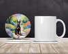 Doberman Pinscher Spring Path Large Sandstone Absorbent Round Coasters Pack of 4 product image at NuMercy 2