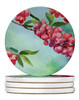 Pennsylvania Mountain Laurels in Watercolor Large Sandstone Absorbent Round Coasters Pack of 4 product image at NuMercy
