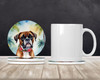 Boxer Luau Large Sandstone Absorbent Round Coasters Pack of 4 DAC6389 product image at NuMercy 2