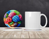 Hydrangeas in Watercolor Large Sandstone Absorbent Round Coasters Pack of 4 DAC1576 product image at NuMercy 2