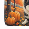 Border Collie Fall Memory Foam Bath/Kitchen Mat product image at NuMercy 4