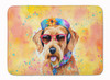 Airedale Terrier Hippie Dawg Memory Foam Bath/Kitchen Mat product image at NuMercy