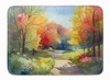 North Carolina Dogwoods in Watercolor Memory Foam Bath/Kitchen Mat DAC1694 product image at NuMercy