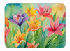 Lilies in Watercolor Memory Foam Bath/Kitchen Mat DAC1586 product image at NuMercy
