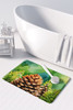 Maine White Pine Cone and Tassels in Watercolor Memory Foam Bath/Kitchen Mat DAC1664 product image at NuMercy 3