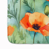 California California Poppies in Watercolor Memory Foam Bath/Kitchen Mat DAC1629 product image at NuMercy 4