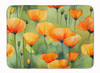 California California Poppies in Watercolor Memory Foam Bath/Kitchen Mat DAC1630 product image at NuMercy