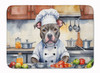 Pit Bull Terrier The Chef Memory Foam Bath/Kitchen Mat product image at NuMercy