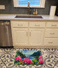 Washington Coast Rhododendrons in Watercolor Memory Foam Bath/Kitchen Mat product image at NuMercy 2