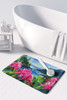 Washington Coast Rhododendrons in Watercolor Memory Foam Bath/Kitchen Mat product image at NuMercy 3