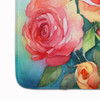 Oklahoma Roses in Watercolor Memory Foam Bath/Kitchen Mat DAC1701 product image at NuMercy 4