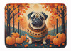Fawn Pug Fall Memory Foam Bath/Kitchen Mat product image at NuMercy