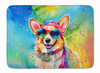 Corgi Hippie Dawg Memory Foam Bath/Kitchen Mat DAC2496 product image at NuMercy