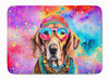 Weimaraner Hippie Dawg Memory Foam Bath/Kitchen Mat DAC2567 product image at NuMercy