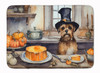 Border Terrier Fall Kitchen Pumpkins Memory Foam Bath/Kitchen Mat DAC1745 product image at NuMercy