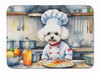 Bichon Frise The Chef Memory Foam Bath/Kitchen Mat product image at NuMercy