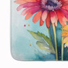Gerbera Daisies in Watercolor Memory Foam Bath/Kitchen Mat DAC1572 product image at NuMercy 4