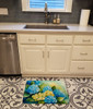 Hydrangeas in Watercolor Memory Foam Bath/Kitchen Mat DAC1578 product image at NuMercy 2