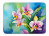 Orchids in Watercolor Memory Foam Bath/Kitchen Mat DAC1562 product image at NuMercy