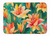 Lilies in Watercolor Memory Foam Bath/Kitchen Mat DAC1587 product image at NuMercy