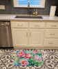 Peonies in Watercolor Memory Foam Bath/Kitchen Mat DAC1595 product image at NuMercy 2
