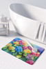 Hydrangeas in Watercolor Memory Foam Bath/Kitchen Mat DAC1574 product image at NuMercy 3