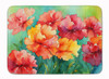 Ohio Scarlet Carnations in Watercolor Memory Foam Bath/Kitchen Mat DAC1697 product image at NuMercy