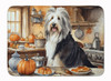 Bearded Collie Fall Kitchen Pumpkins Memory Foam Bath/Kitchen Mat DAC1734 product image at NuMercy