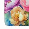 Peonies in Watercolor Memory Foam Bath/Kitchen Mat DAC1597 product image at NuMercy 4