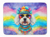 Bichon Frise Hippie Dawg Memory Foam Bath/Kitchen Mat DAC2464 product image at NuMercy