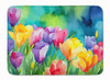 Freesias in Watercolor Memory Foam Bath/Kitchen Mat DAC1566 product image at NuMercy