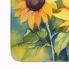 Sunflowers in Watercolor Memory Foam Bath/Kitchen Mat DAC1611 product image at NuMercy 4