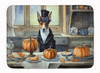 Basenji Fall Kitchen Pumpkins Memory Foam Bath/Kitchen Mat product image at NuMercy